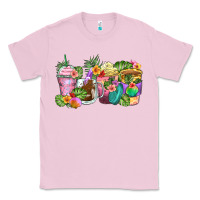 Bubblegum Pink tropical coffee cups Classic Tee - Zillion Design Studio