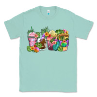 Seafoam tropical coffee cups Classic Tee - Zillion Design Studio