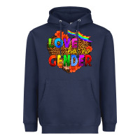 Navy love has no gender Heavyweight Hoodie - HRA Design Shop