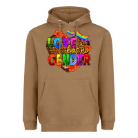 Toasted Coconut love has no gender Heavyweight Hoodie - HRA Design Shop
