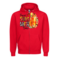 Red sweet summer time Zipper Hoodie - texasbilliewilder