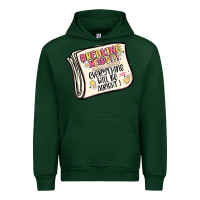 Forest Green breaking news everything will be alright Urban Hoodie - MaliasSmallBusiness