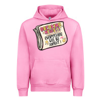 Fuchsia Pink breaking news everything will be alright Urban Hoodie - MaliasSmallBusiness