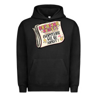 Pigment Black breaking news everything will be alright Urban Hoodie - MaliasSmallBusiness