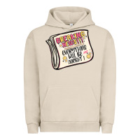 Pigment French Oak breaking news everything will be alright Urban Hoodie - MaliasSmallBusiness