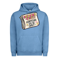 Pigment Pebble Blue breaking news everything will be alright Urban Hoodie - MaliasSmallBusiness