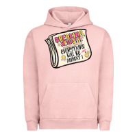 Pigment Salmon breaking news everything will be alright Urban Hoodie - MaliasSmallBusiness