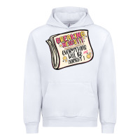White breaking news everything will be alright Urban Hoodie - MaliasSmallBusiness