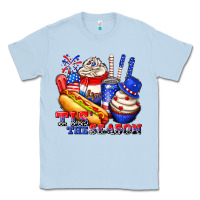 Dusty Blue tis the season billie wilder Classic Tee - texasbilliewilder