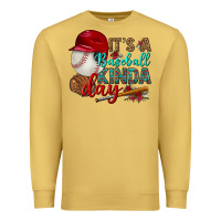 Antique Gold it's a baseball kinda day Premium Sweatshirt - BundleAndBundleShop