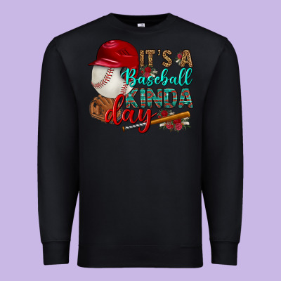It's A Baseball Kinda Day Premium Sweatshirt Designed By Bundleandbundleshop