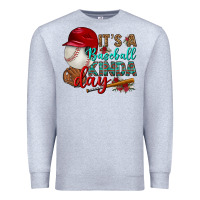Heather Grey it's a baseball kinda day Premium Sweatshirt - BundleAndBundleShop