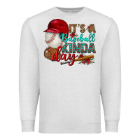 Oatmeal Heather it's a baseball kinda day Premium Sweatshirt - BundleAndBundleShop