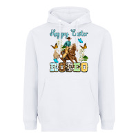 White Happy Easter rodeo Heavyweight Hoodie - OliviaCreatesArt