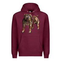 Burgundy Duroc Pig Premium Hoodie - LillyAllenDesigns