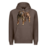 Coffee Duroc Pig Premium Hoodie - LillyAllenDesigns