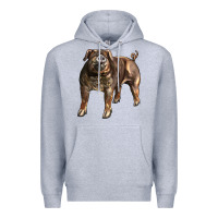 Heather Grey Duroc Pig Premium Hoodie - LillyAllenDesigns