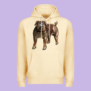Duroc Pig Premium Hoodie Designed By Lillyallendesigns