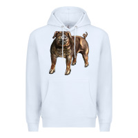 White Duroc Pig Premium Hoodie - LillyAllenDesigns