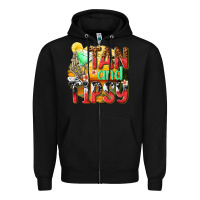 Black tan and tipsy Zipper Hoodie - texasbilliewilder