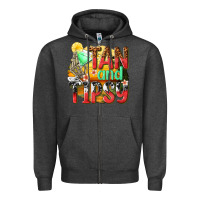 Charcoal Heather tan and tipsy Zipper Hoodie - texasbilliewilder
