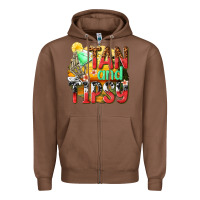 Chestnut tan and tipsy Zipper Hoodie - texasbilliewilder