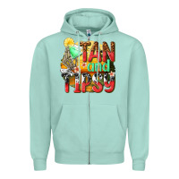 Seafoam tan and tipsy Zipper Hoodie - texasbilliewilder