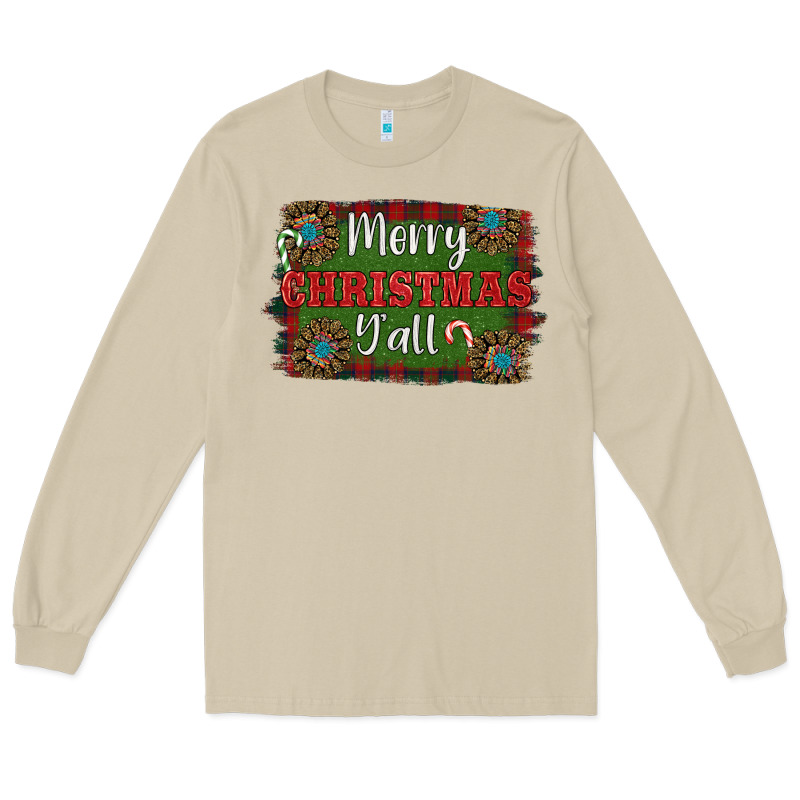 Merry Christmas Y'all Long Sleeve Tee by RanaPortraitStore | Teevron