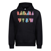 Black custom crayons Urban Hoodie - MaliasSmallBusiness