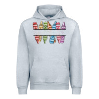 Heather Grey custom crayons Urban Hoodie - MaliasSmallBusiness