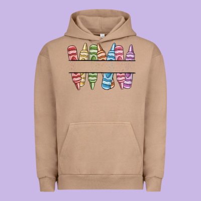 Custom Crayons Urban Hoodie Designed By Maliassmallbusiness