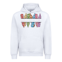 White custom crayons Urban Hoodie - MaliasSmallBusiness