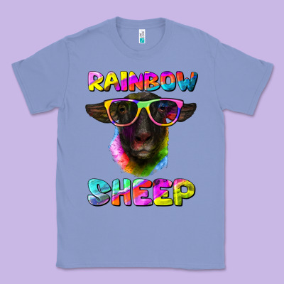 Rainbow Sheep Suffolk Sheep Classic Tee Designed By Ranaportraitstore