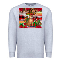 Heather Grey Chihuahua Christmas Premium Sweatshirt - JahusDesignShop