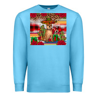 Ocean Blue Chihuahua Christmas Premium Sweatshirt - JahusDesignShop