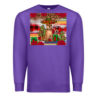 Purple Chihuahua Christmas Premium Sweatshirt - JahusDesignShop