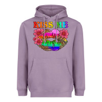 Lavender lgbtq kiss me Heavyweight Hoodie - HRA Design Shop