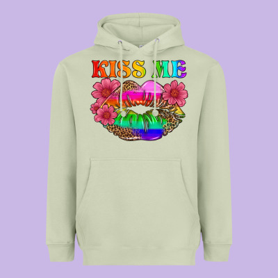 Lgbtq Kiss Me Heavyweight Hoodie Designed By Hra Design Shop