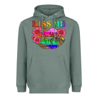 Sage lgbtq kiss me Heavyweight Hoodie - HRA Design Shop