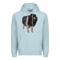 Blue Mist Baby Hampshire Pig Premium Hoodie - LillyAllenDesigns