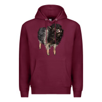 Burgundy Baby Hampshire Pig Premium Hoodie - LillyAllenDesigns