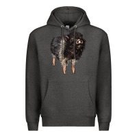 Charcoal Heather Baby Hampshire Pig Premium Hoodie - LillyAllenDesigns