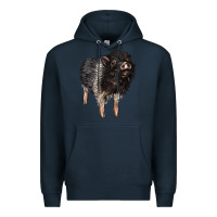 Navy Baby Hampshire Pig Premium Hoodie - LillyAllenDesigns