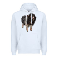 White Baby Hampshire Pig Premium Hoodie - LillyAllenDesigns