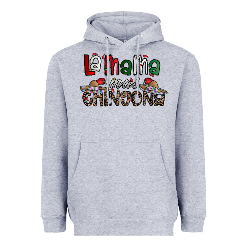 La Mama Mas Chingona Heavyweight Hoodie by CowhideDigitalArt | Teevron