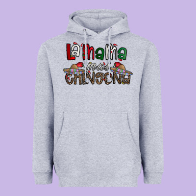 La Mama Mas Chingona Heavyweight Hoodie Designed By Cowhidedigitalart