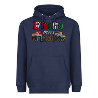 Navy la mama mas chingona Heavyweight Hoodie - CowhideDigitalArt