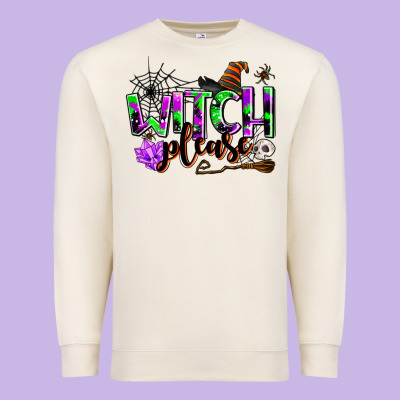 Witch Please Premium Sweatshirt Designed By Adodesignshop