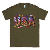 Army Green usa 4th of july bw Classic Tee - texasbilliewilder