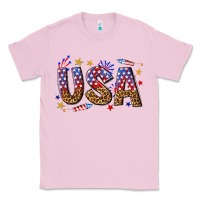 Bubblegum Pink usa 4th of july bw Classic Tee - texasbilliewilder